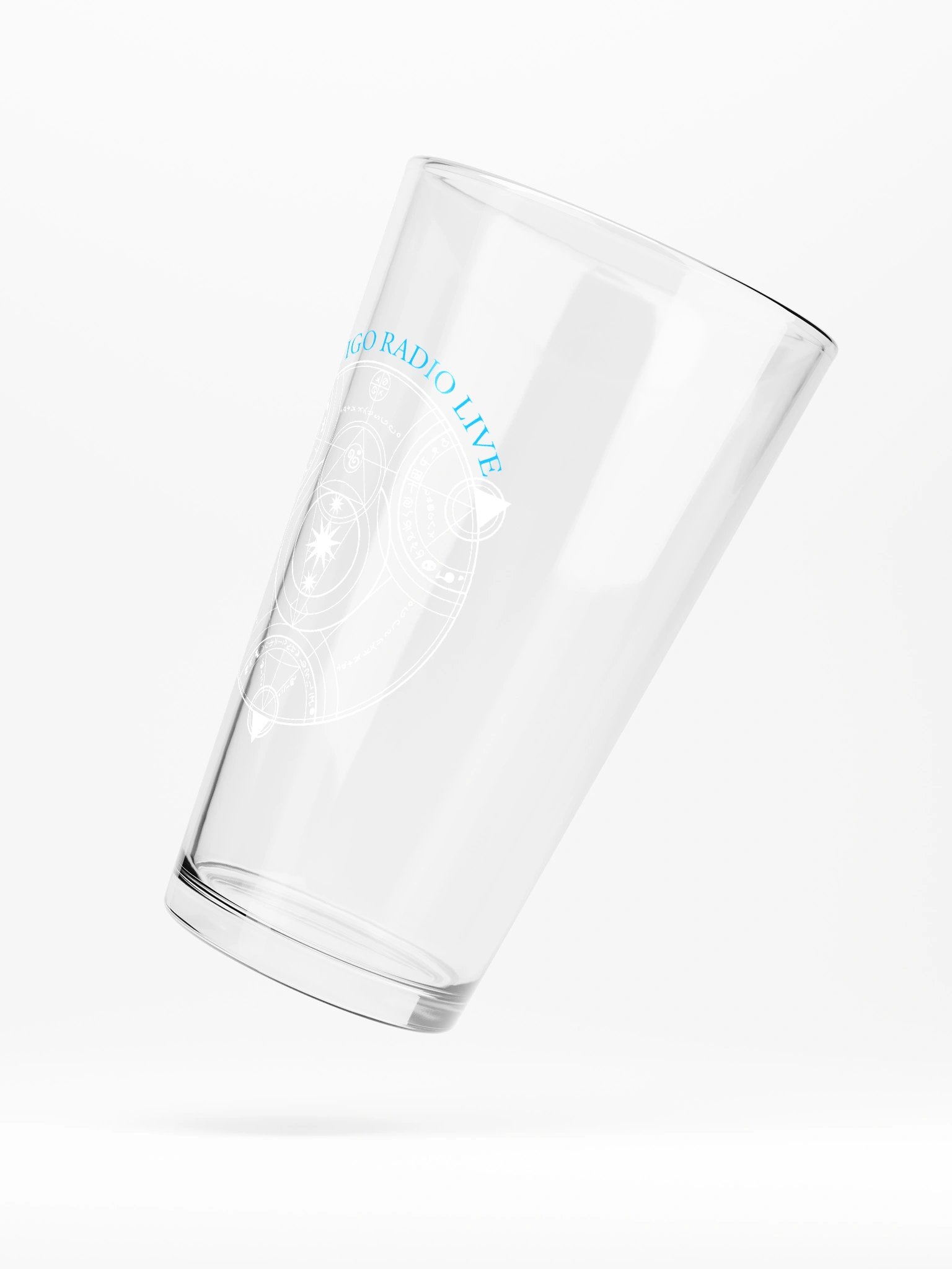 Vertigo Radio Live Pint Glass: Blue Vector Edition product image (5)
