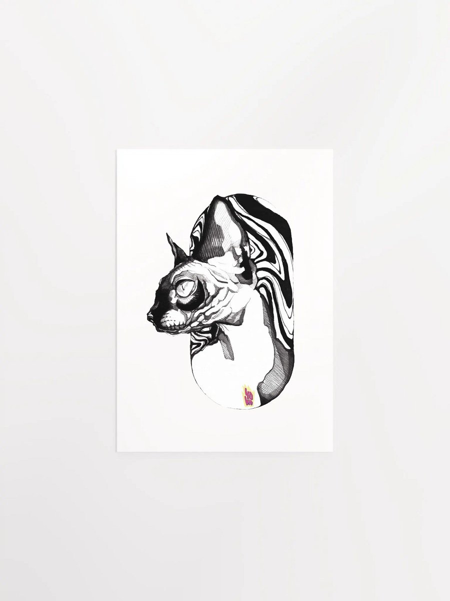 (Canvas) SUMINAGASHI BLACK CAT product image (1)