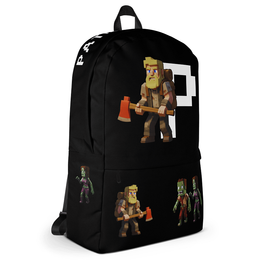 Patient PixelZ All-Over Print Backpack (Black) product image (3)