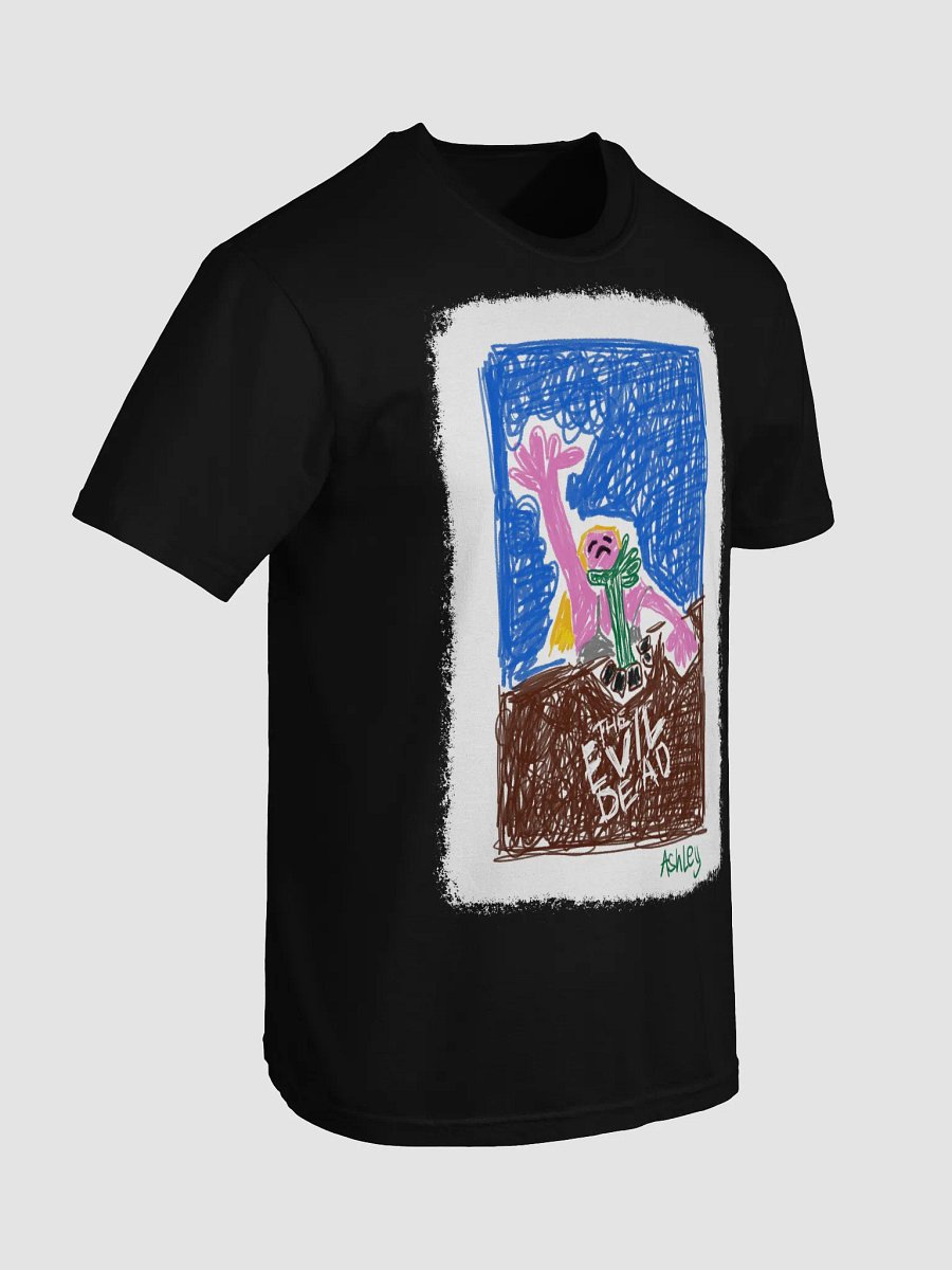 🪓 “THE EVIL DEAD” – Creepy Kids Horror Crayon Unisex Tee Limited Edition 🌲💀 product image (7)