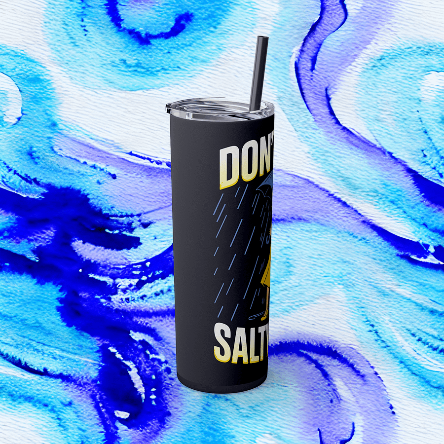 Funny Retro Salty Bitch Tumbler Wrap PNG, Don’t Be A Salty Bitch Sublimation Design, Sarcastic Rain Girl Vintage Tumbler Wrap PNG product image (4)