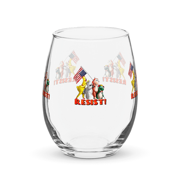 Resist! Wine Glass product image (1)