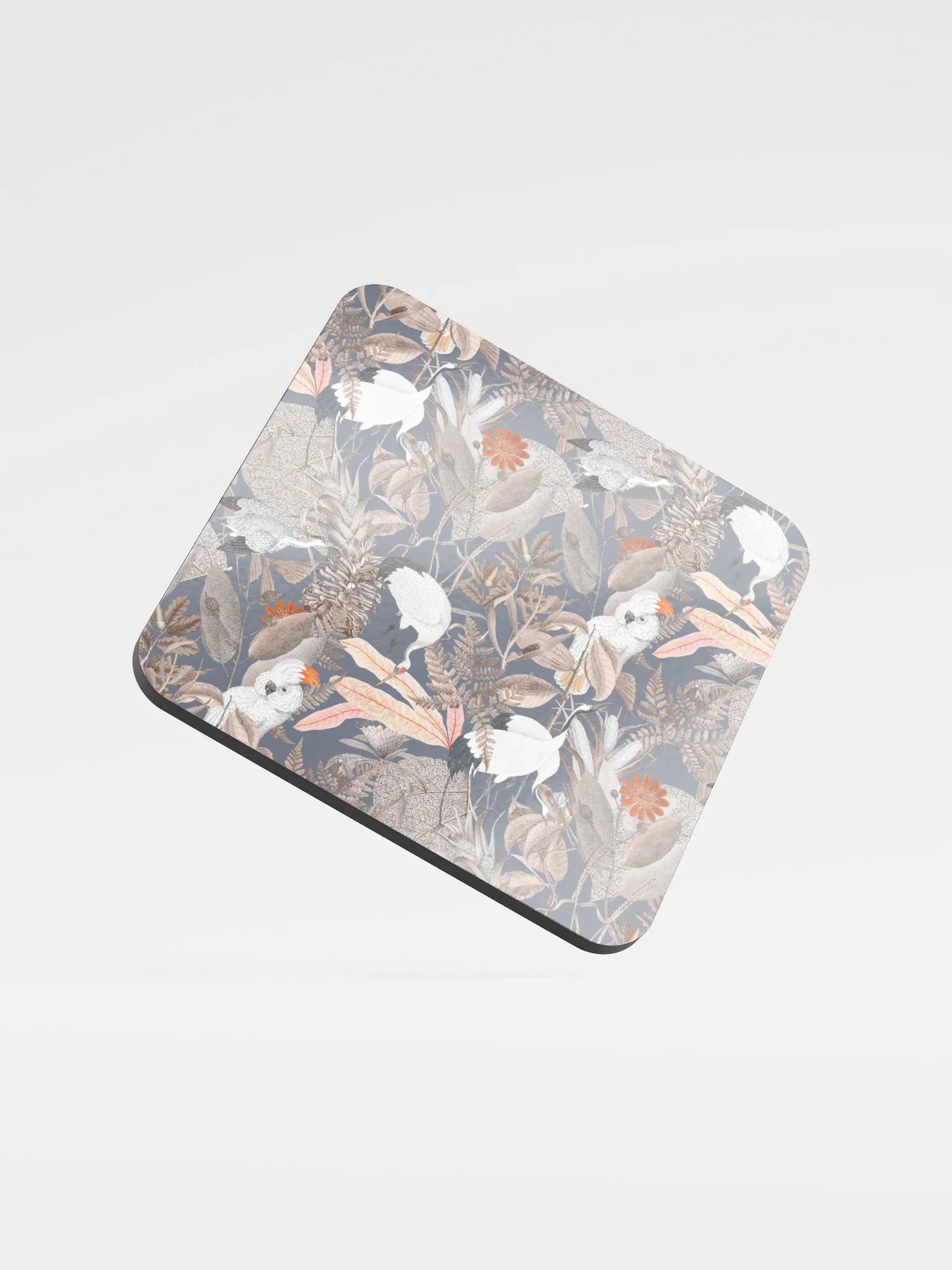Grey Ecotone Glossed Cork Coaster product image (3)