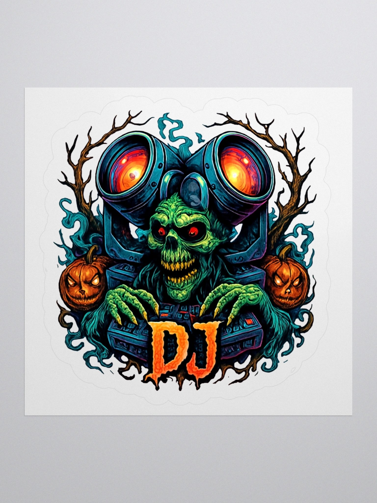Theatrically Jerry: Halloween Series "DJ Monster" Kiss Cut Stickers product image (1)