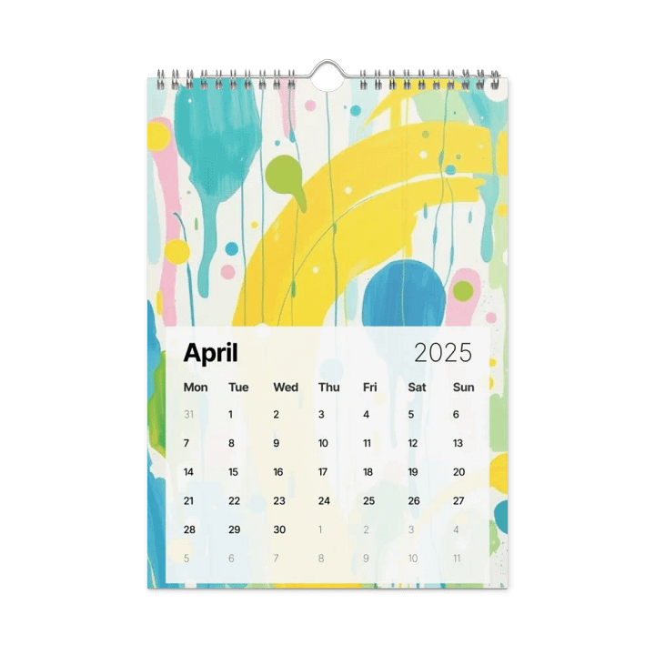 ART ABSTRACT WALL CALENDAR 2025 product image (1)