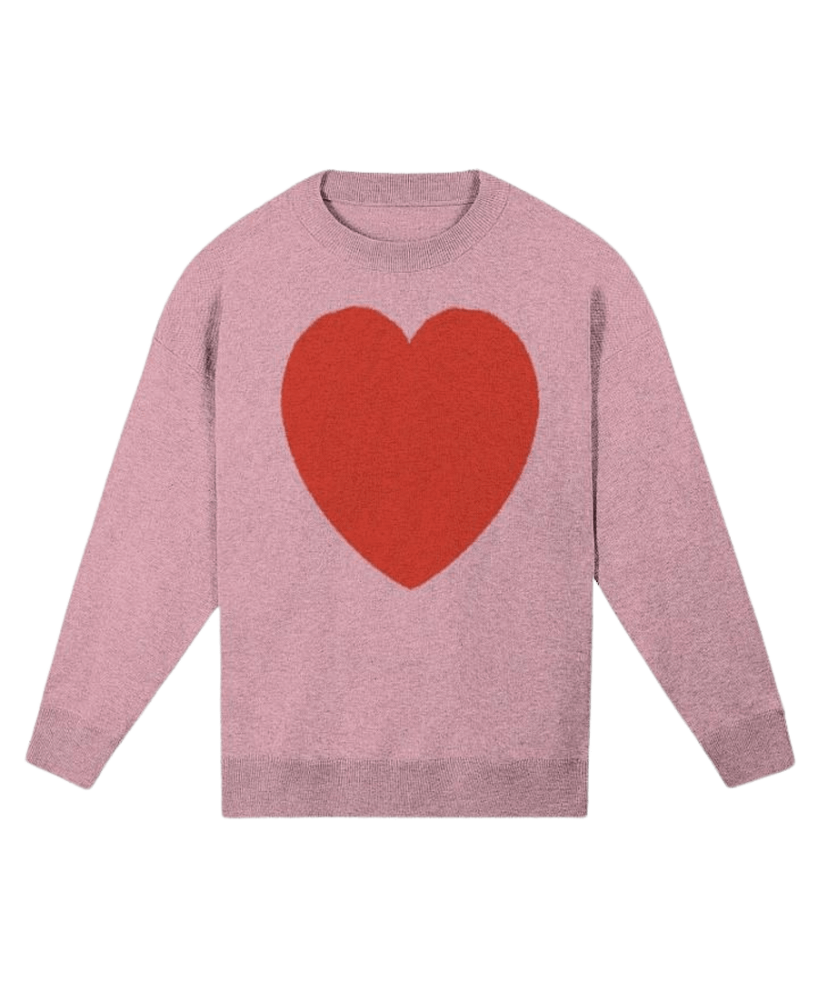 Heart Knitted Relaxed Sweater 1/2 product image (1)
