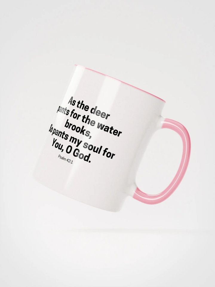 As The Deer Pants For The Water Brooks Psalm 42:1 Two-Tone Mug 11/15oz product image (2)