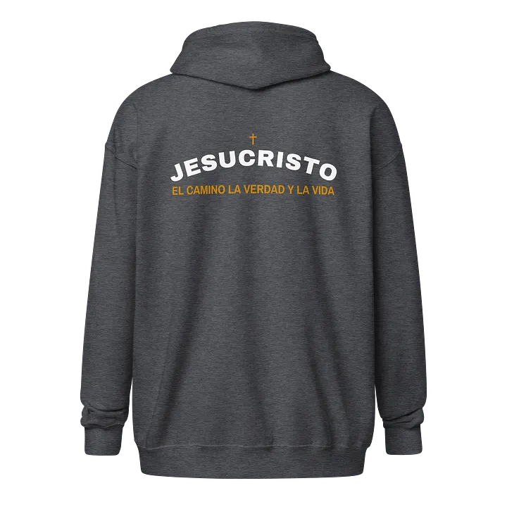 Sudadera unisex con capucha y cremallera | El camino, la verdad y la vida product image (1)