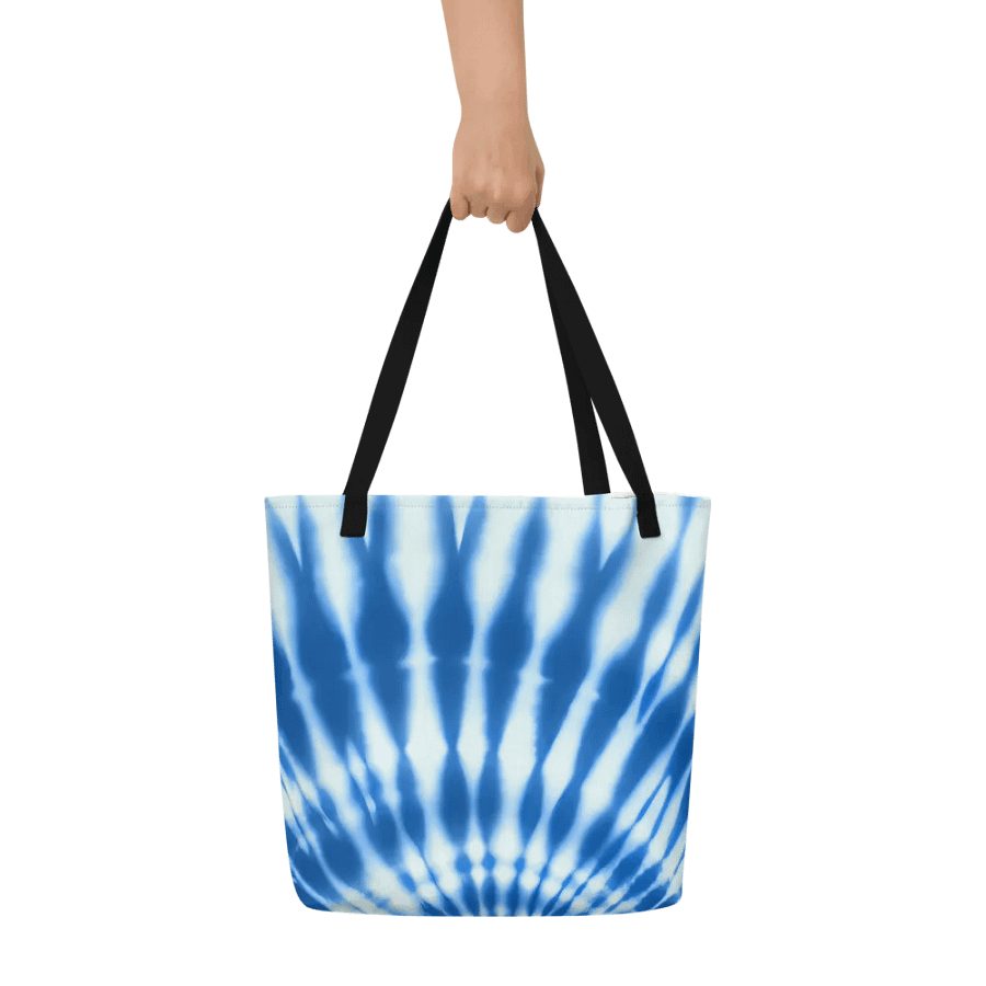 Tie Dye #17 - Blue & White - Tote product image (6)
