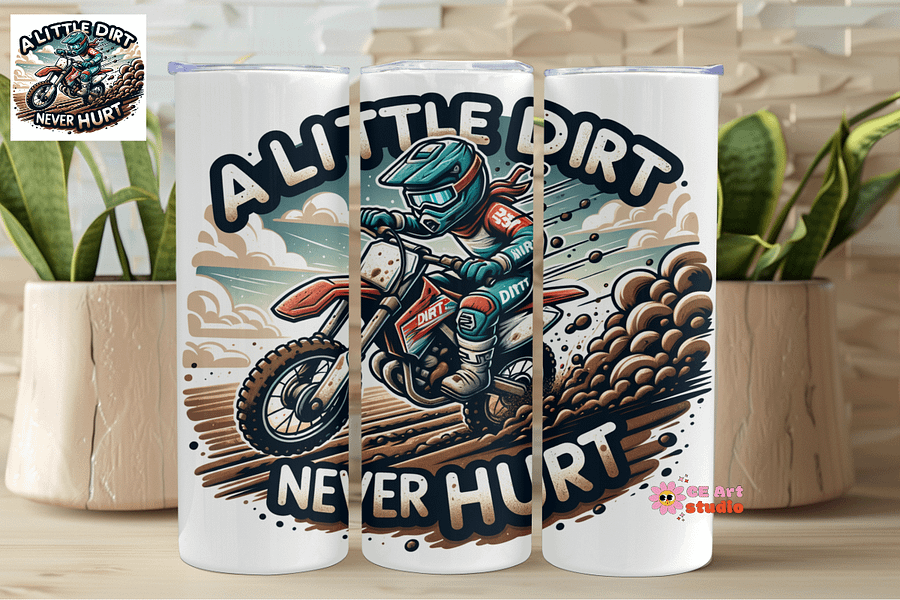 A Little Hurt Never Hurt Tumbler Wrap PNG product image (1)