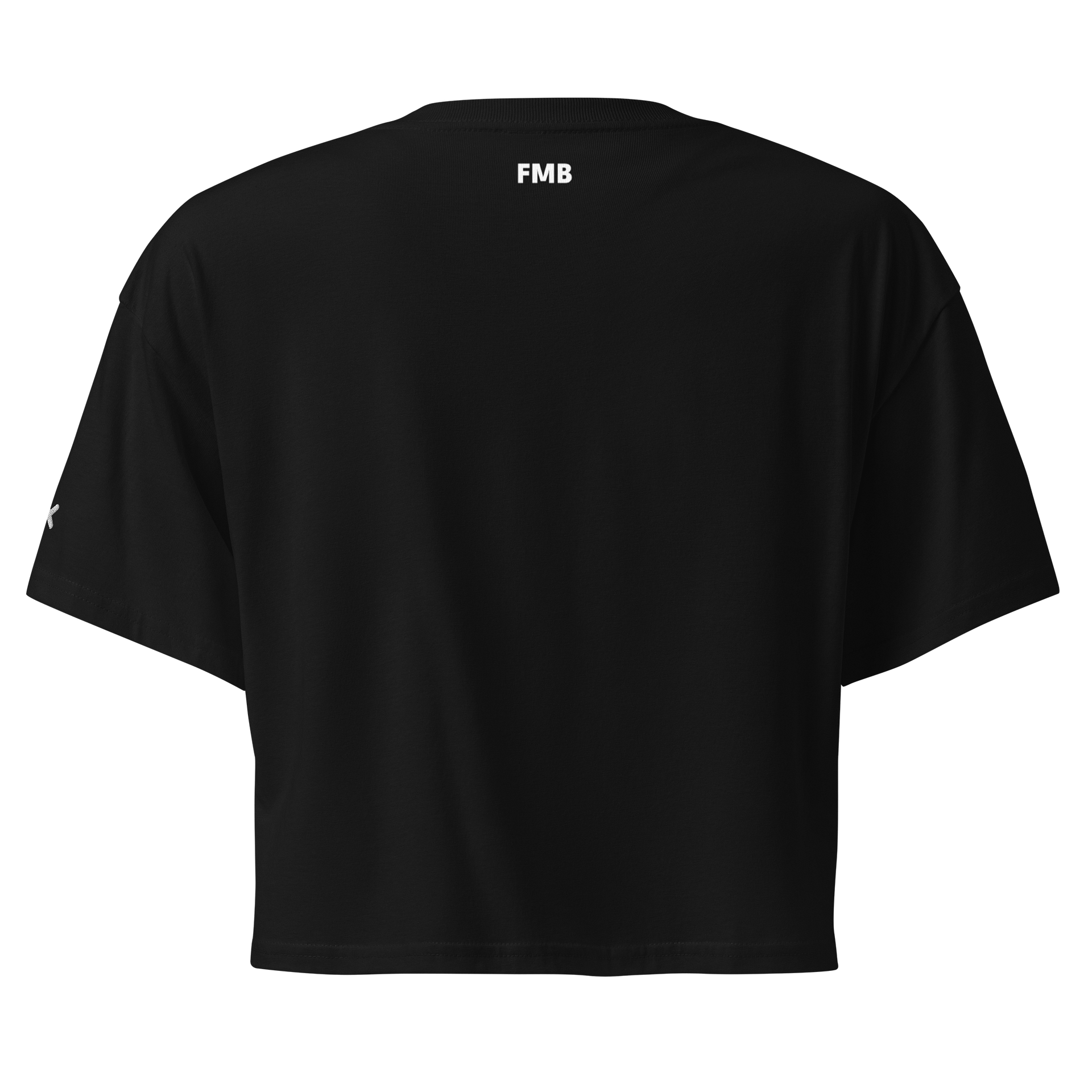 JETLAG DINO Women's Premium Crop Top Black product image (2)