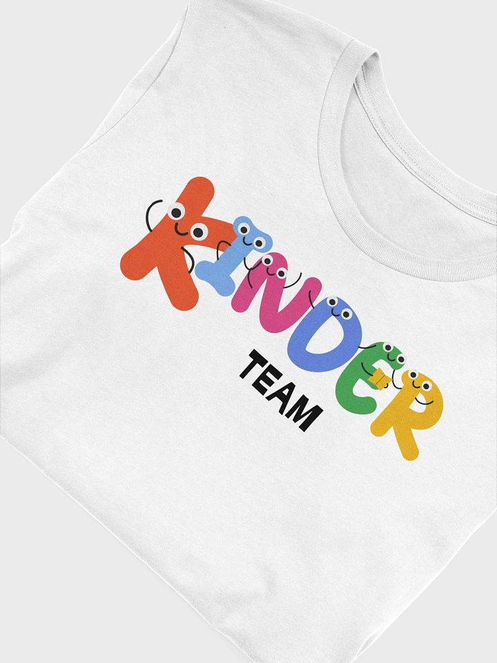 KINDER TEAM Cute Letter Characters T-Shirt product image (1)