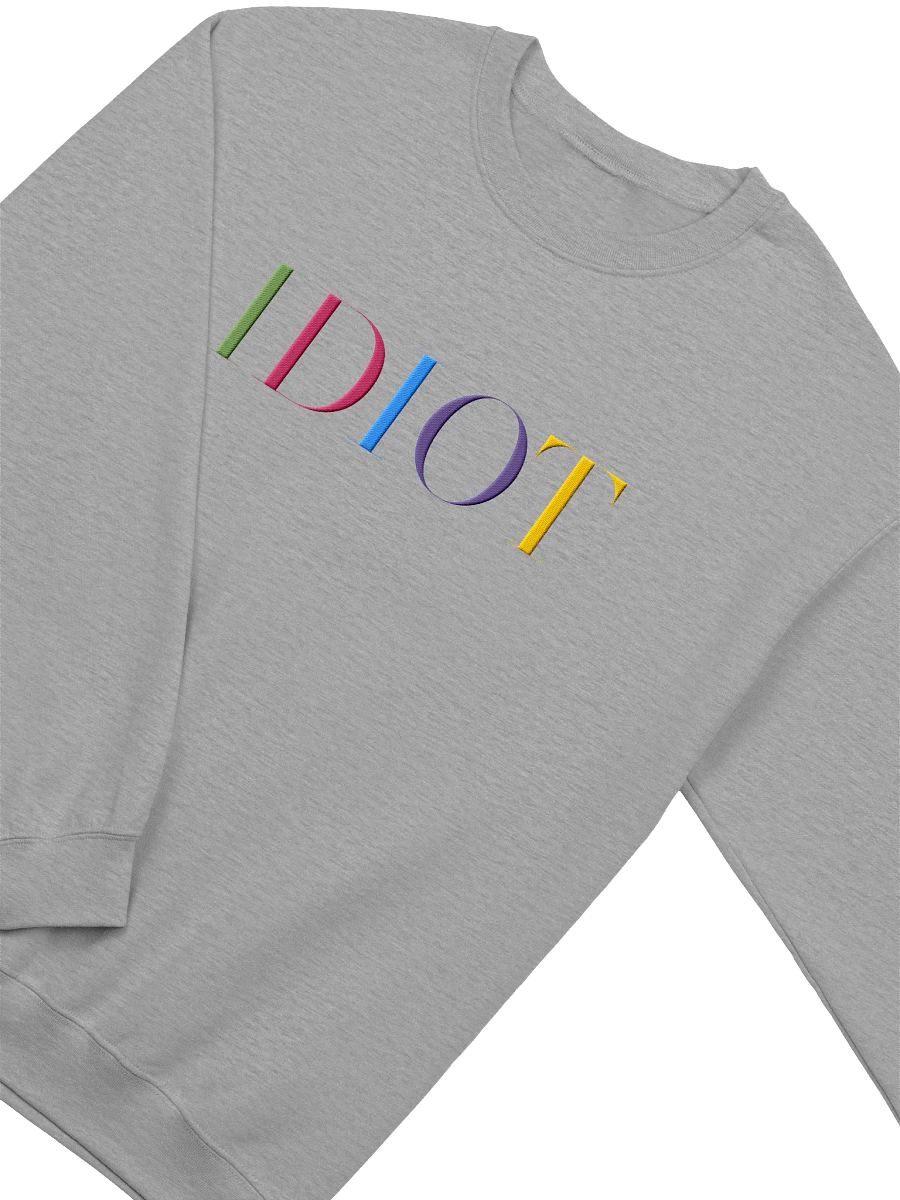 IDIOT Grey Sweatshirt product image (3)