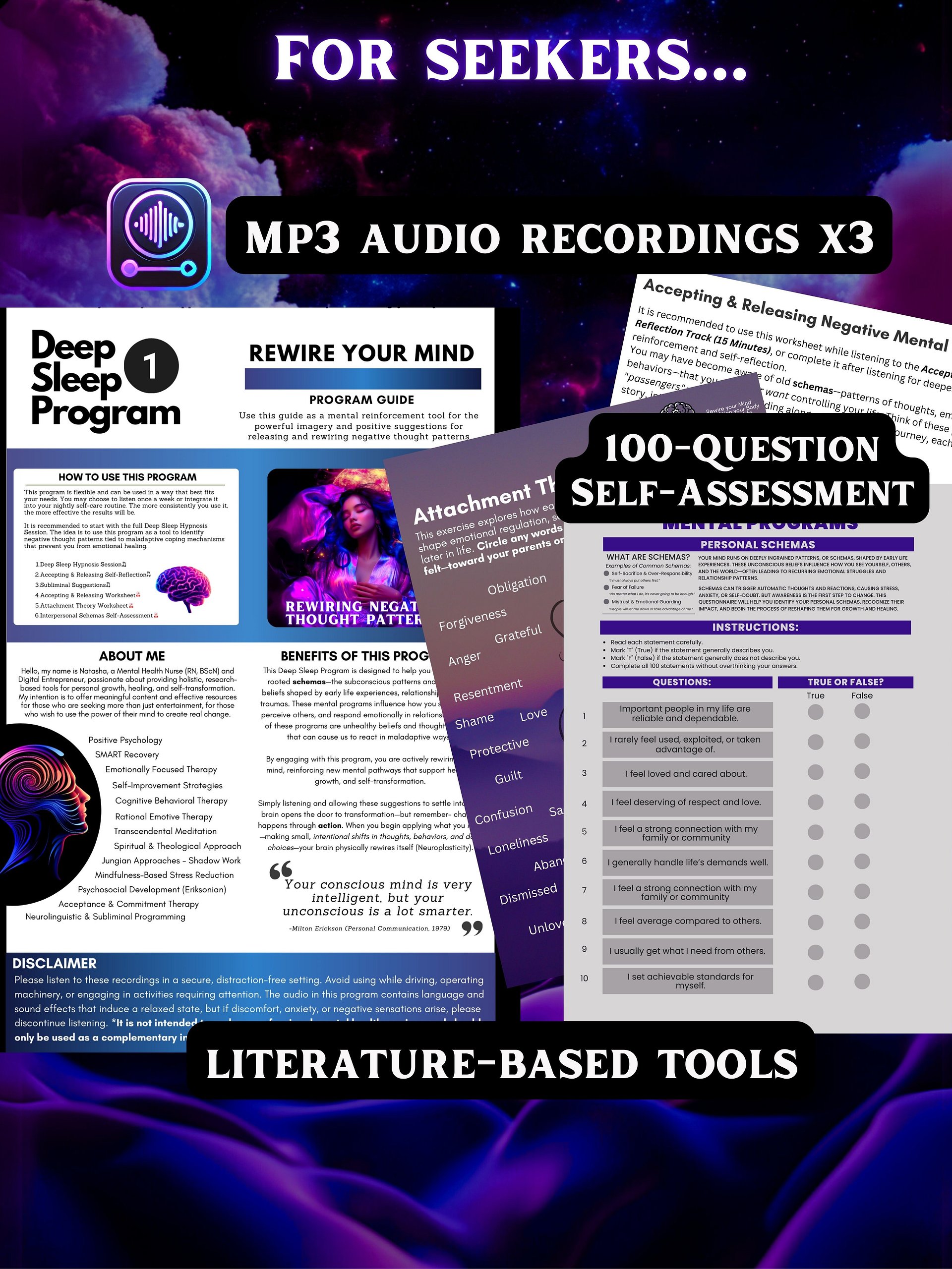 Deep Sleep Hypnosis Program #1: Rewiring Negative Thought Patterns product image (3)