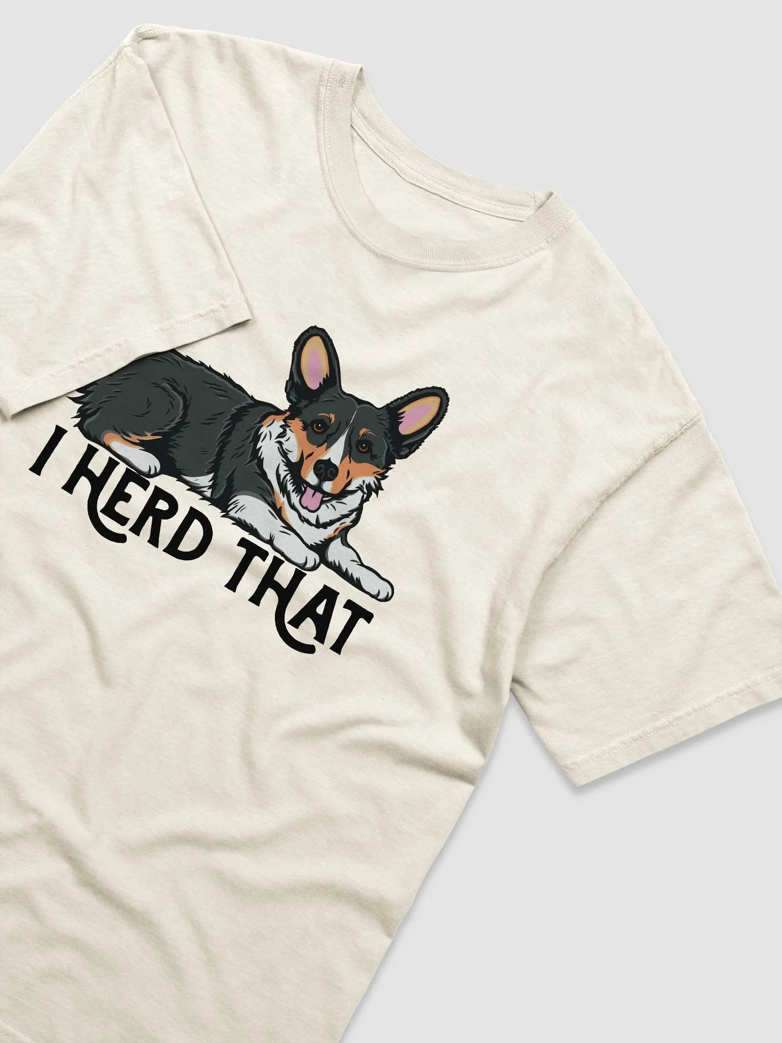 I Herd That Welsh Corgi (Tricolor) | Funny T-Shirt for Corgi Paw-rents product image (6)