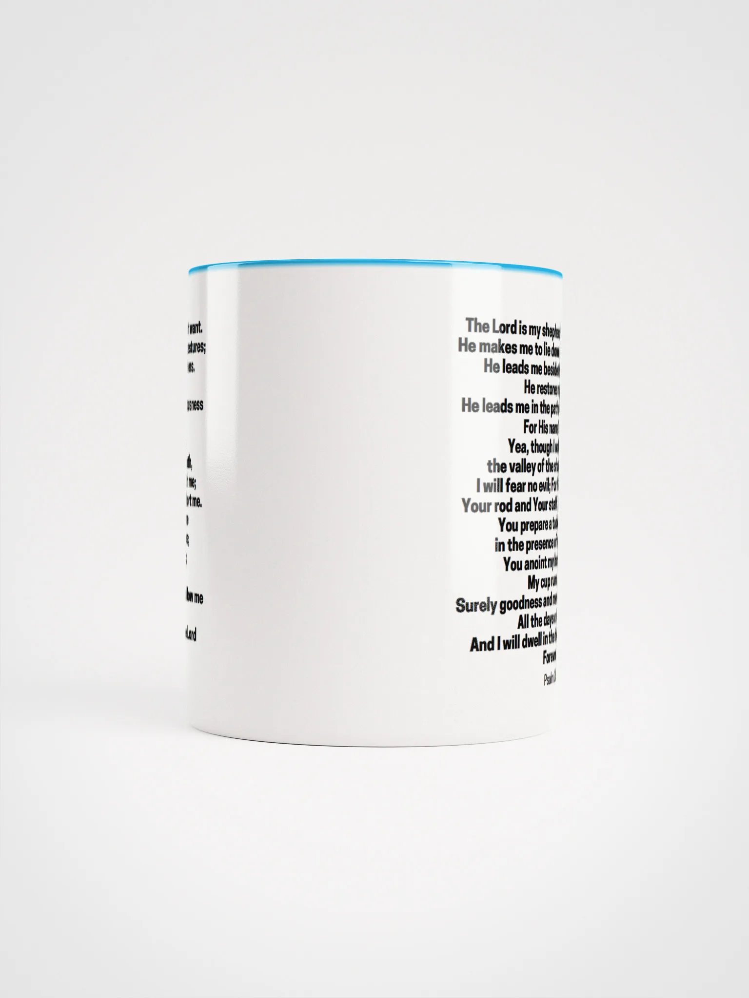 The Lord Is My Shepherd Psalm 23 Two-Tone Mug 11/15oz product image (67)