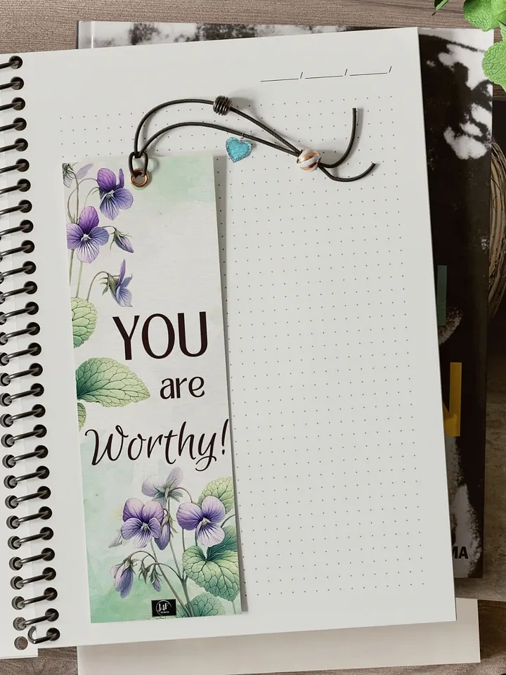 FREE Violet Bookmark Printable, Inspirational Sayings With February's Birth Month Flower product image (2)