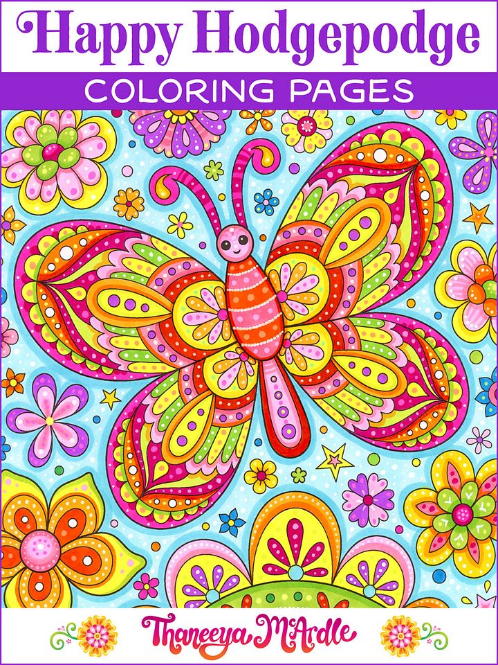 Happy Hodgepodge Coloring Pages product image (1)