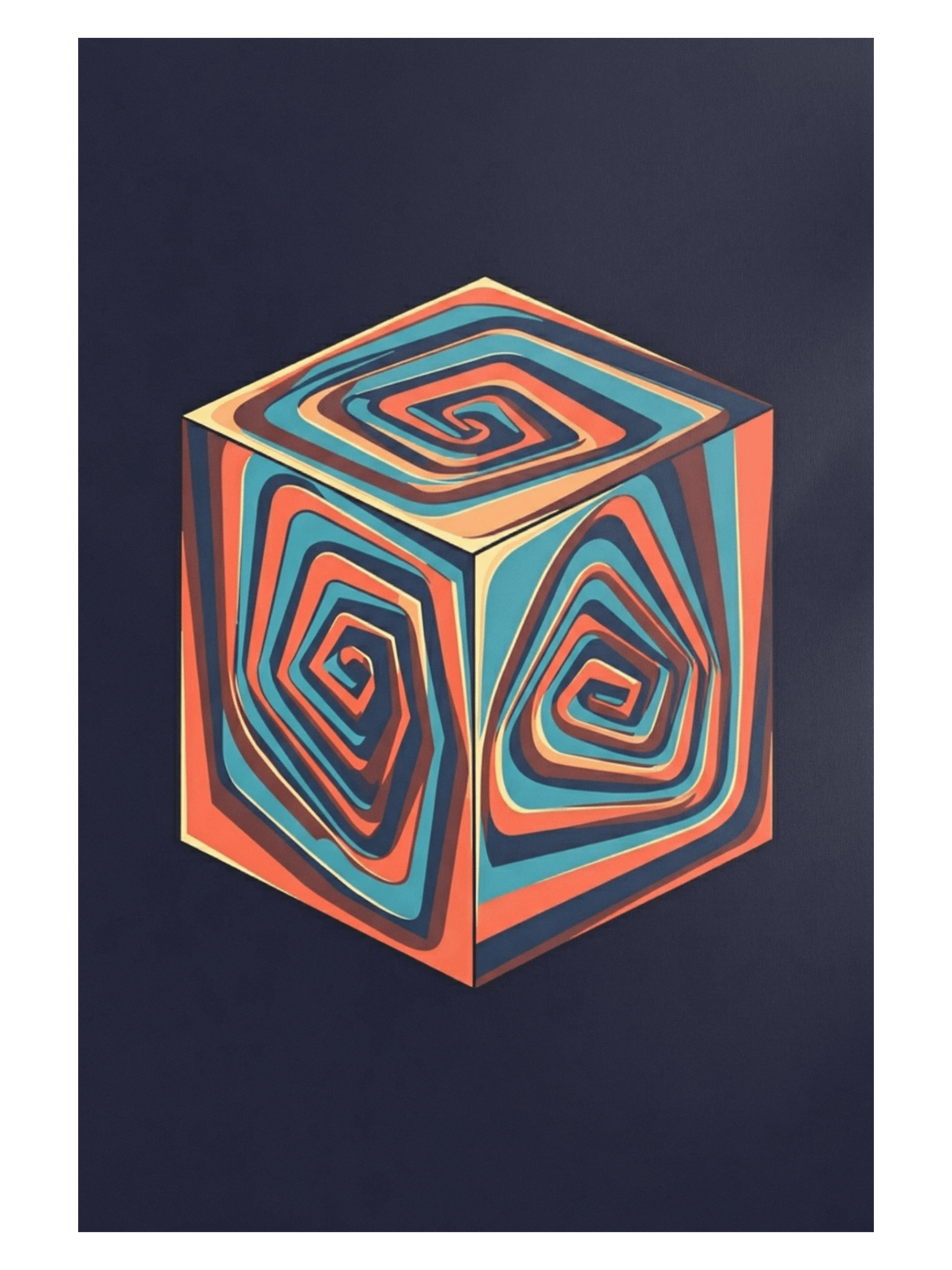 Geometric Illusion Enhanced Matte Paper Poster product image (1)