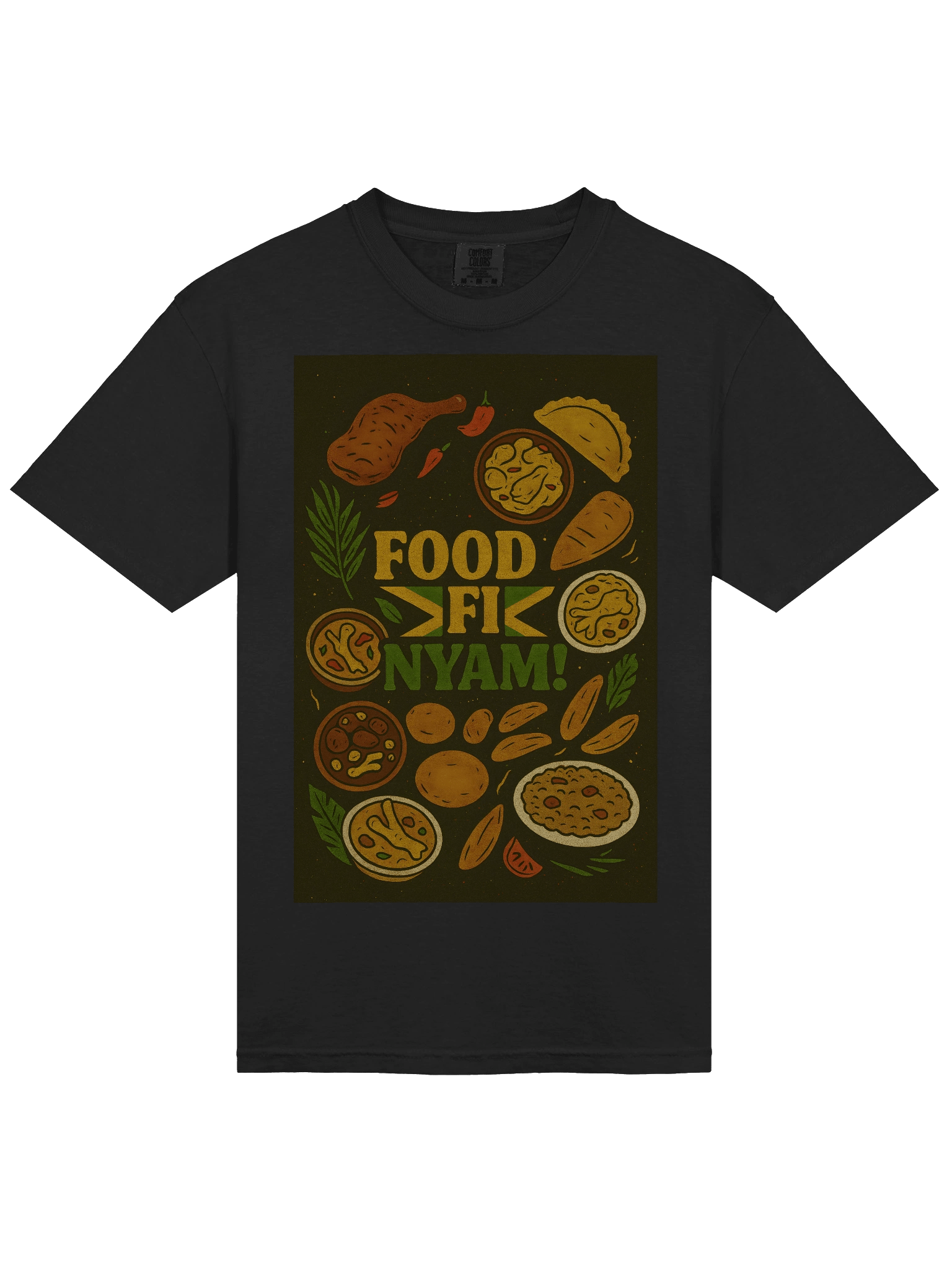 Food Fi Nyam! Illustrated T-Shirt product image (26)