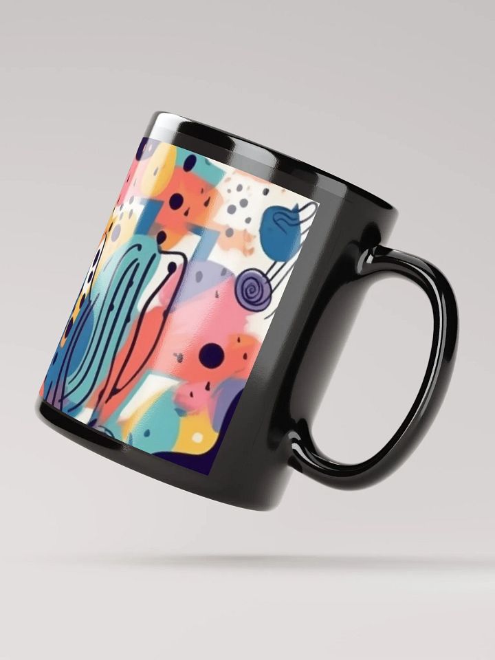 Whimsical Doodle Delight Mug-Black product image (2)