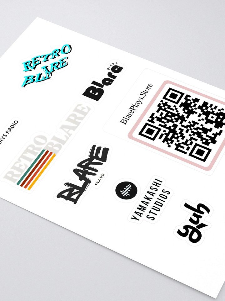Retro Blare Kiss Cut Sticker Sheet product image (2)