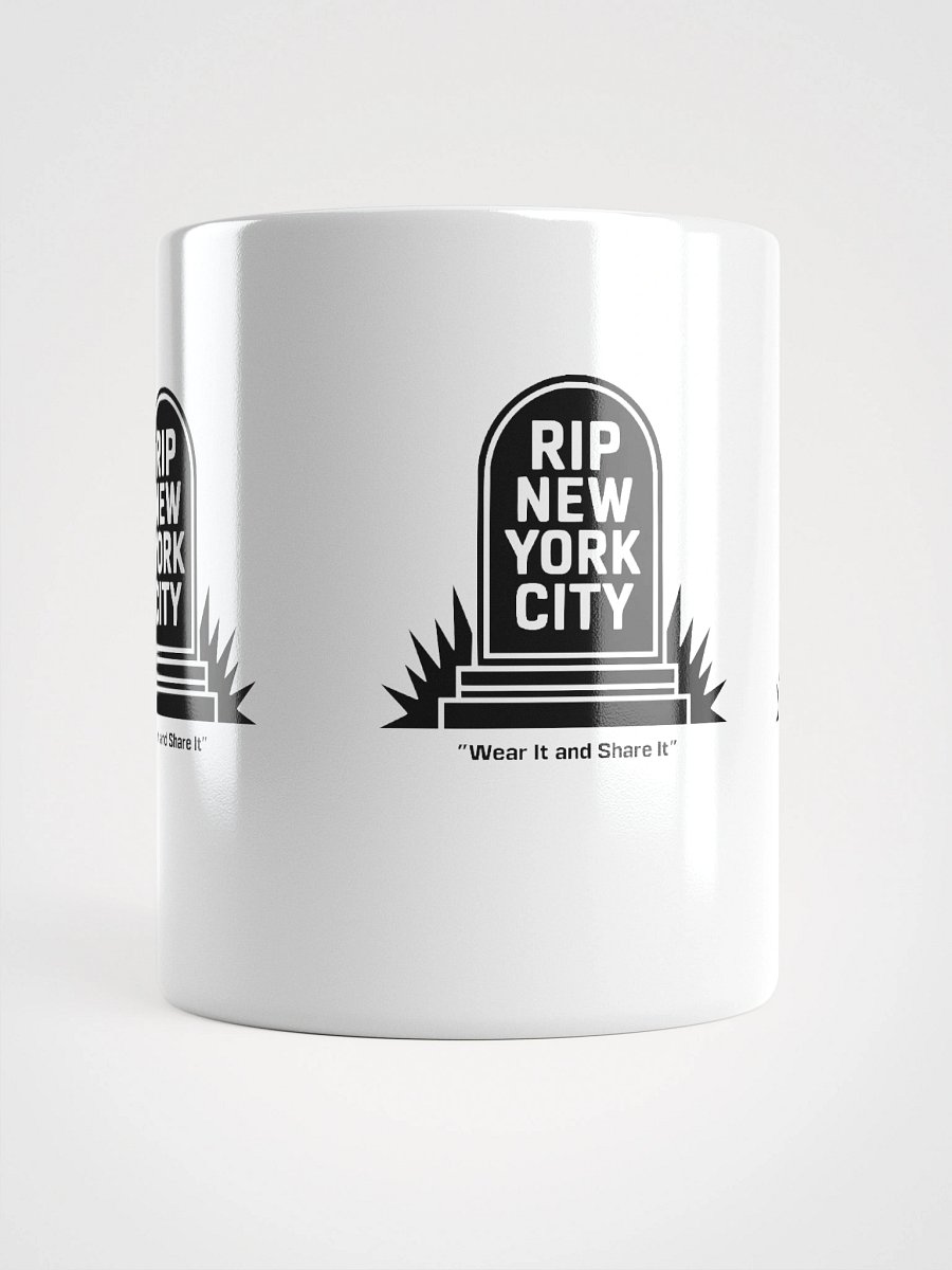"RIP NYC" mug - black ink (A) product image (16)
