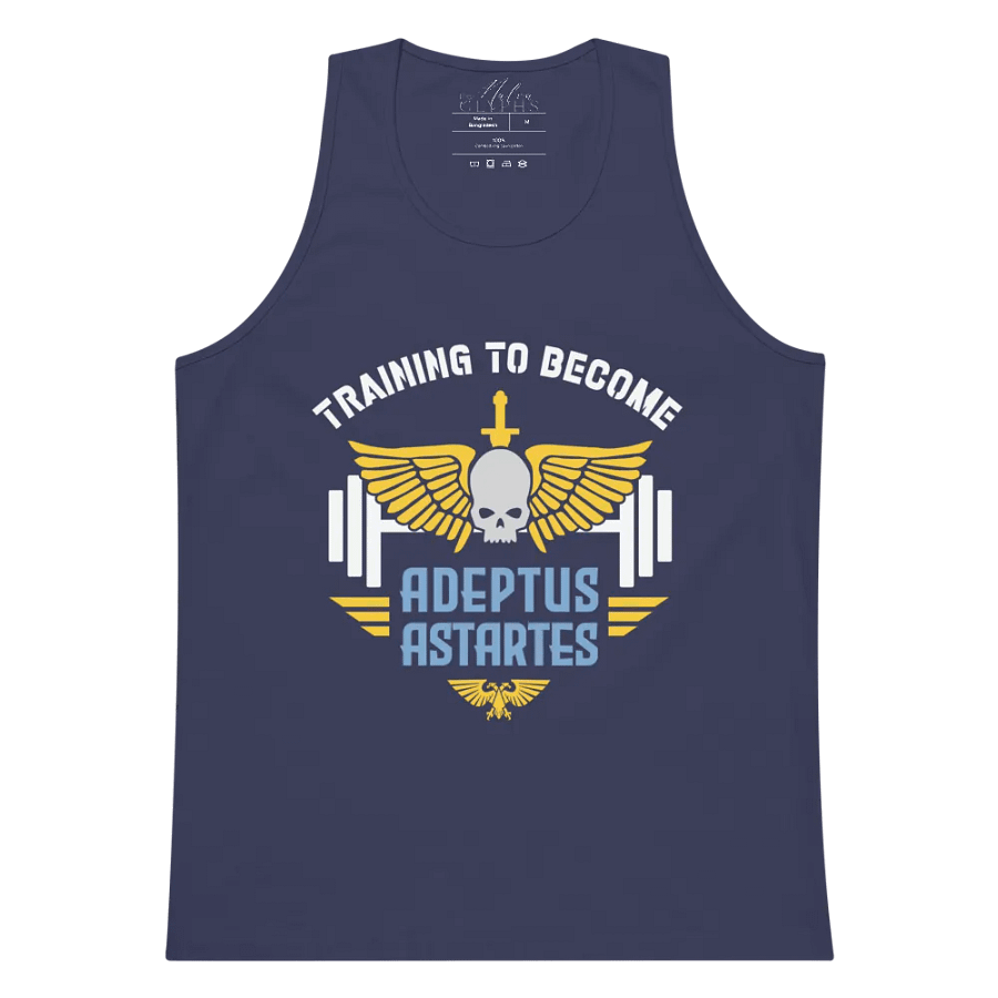 raining to Become Adeptus Astartes Men's Premium Gym Tank Top | Warhammer 40K Workout Style product image (19)