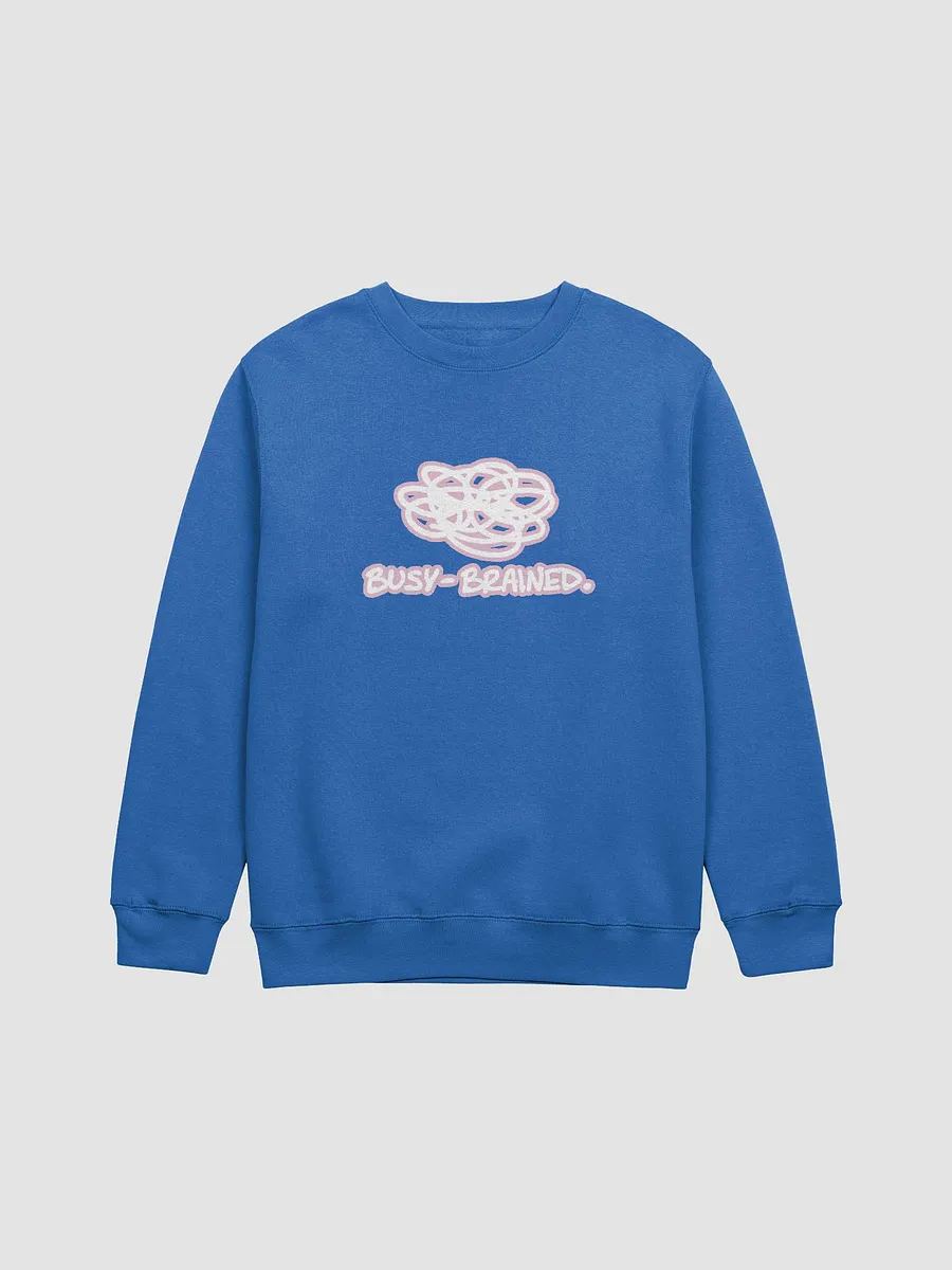 BUSY-BRAINED (lined design, #E1B9CE) printed crewneck product image (17)