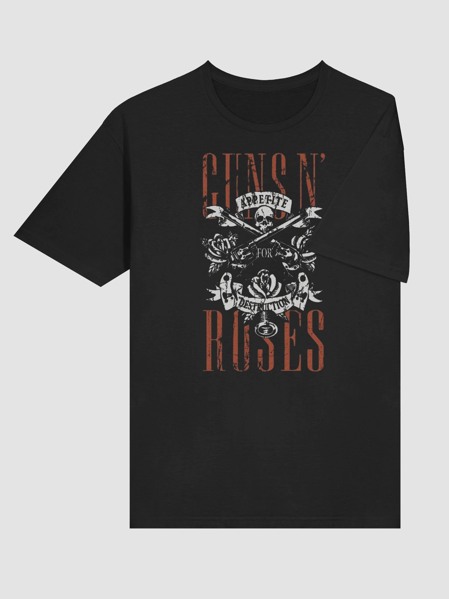 Skull & Roses Rock Band T-Shirt product image (4)