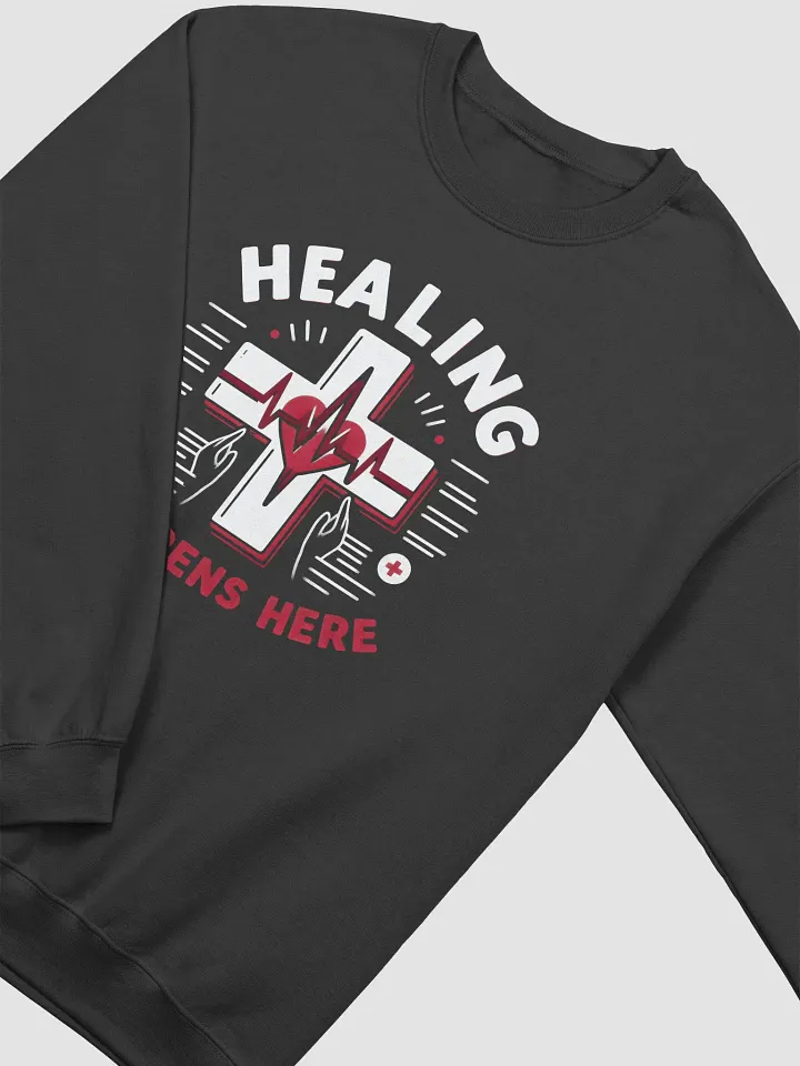 Healing Cross Heartbeat Sweatshirt product image (9)