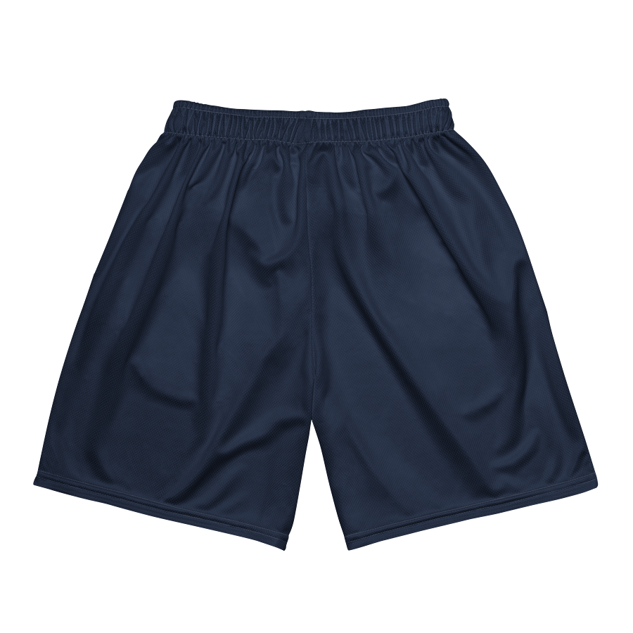 Women's | BRN.2C.C.™ Mesh Shorts | Coastal Cool Meets Sporty Style | Recycled Unisex Activewear 🌊🔥| White Logo on Blizzard Blue product image (5)