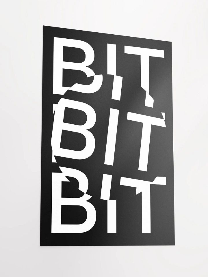 Bit Coin Poster (black) product image (2)