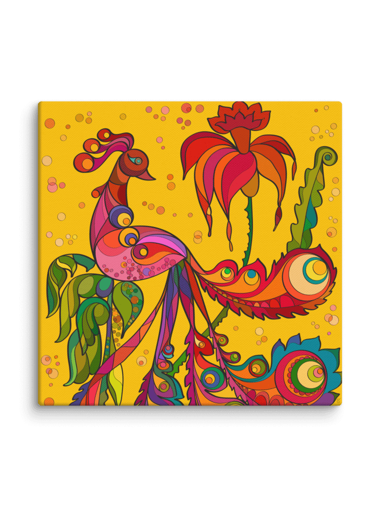 Whimsical Wonderland Canvas Art - Tropical Bird product image (48)