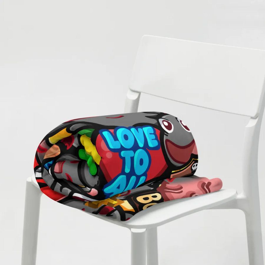 Emote-tional Support Throw Blanket product image (7)