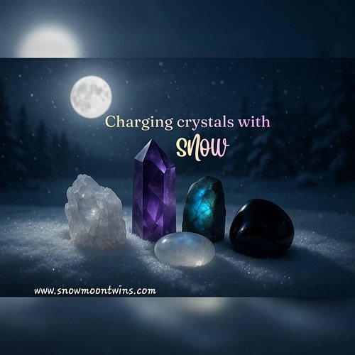 Charging crystals in snow ❄️🌠

Winter magic hits different when the Full Moon reflects across fresh snow. Getting the incomin...