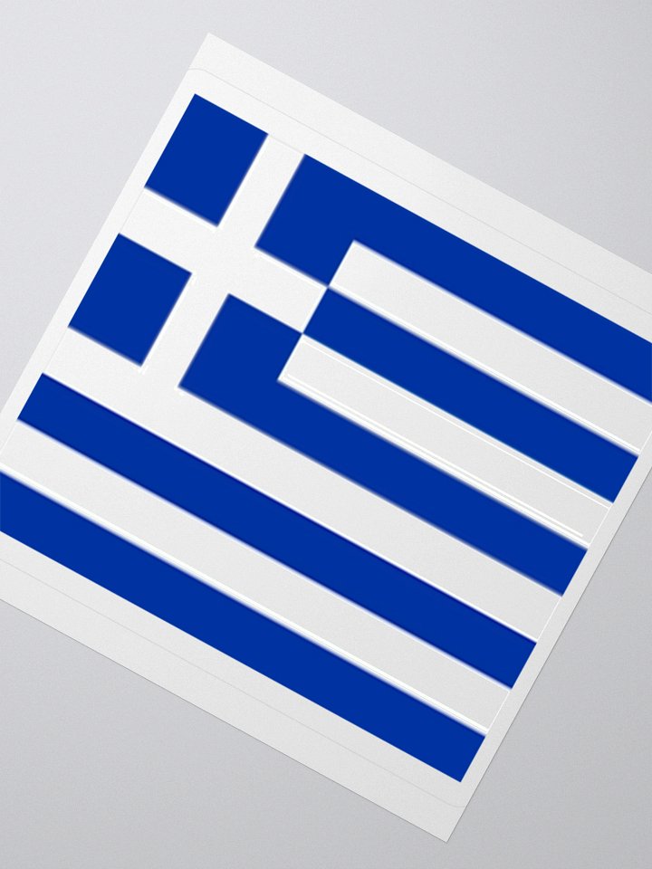 Greece Flag Sticker | Blue White Cross Design | Durable Vinyl | 3 Sizes product image (6)