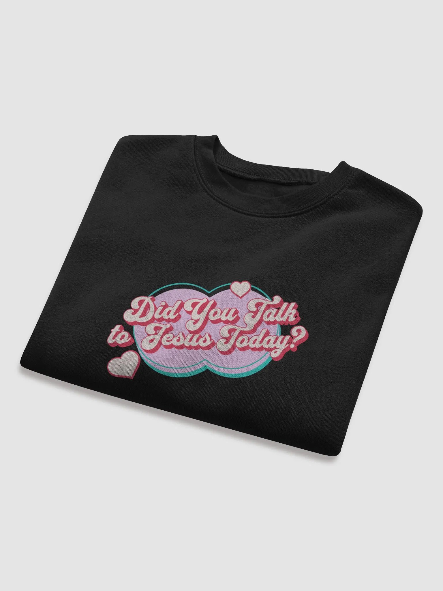"Did You Talk to Jesus Today?" Fleece Cropped Sweatshirt product image (8)