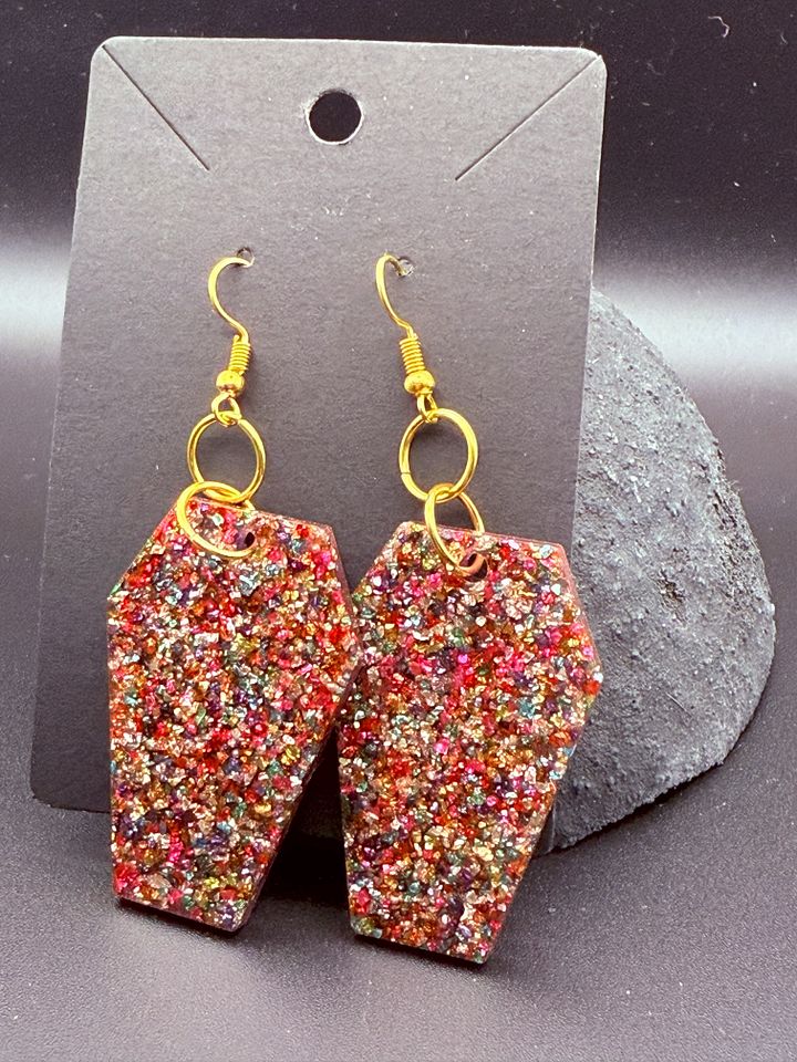 Resin Earings - Coffins product image (1)
