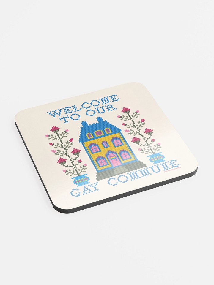 Welcome to Our Gay Commune Coaster - Pan Flag product image (2)