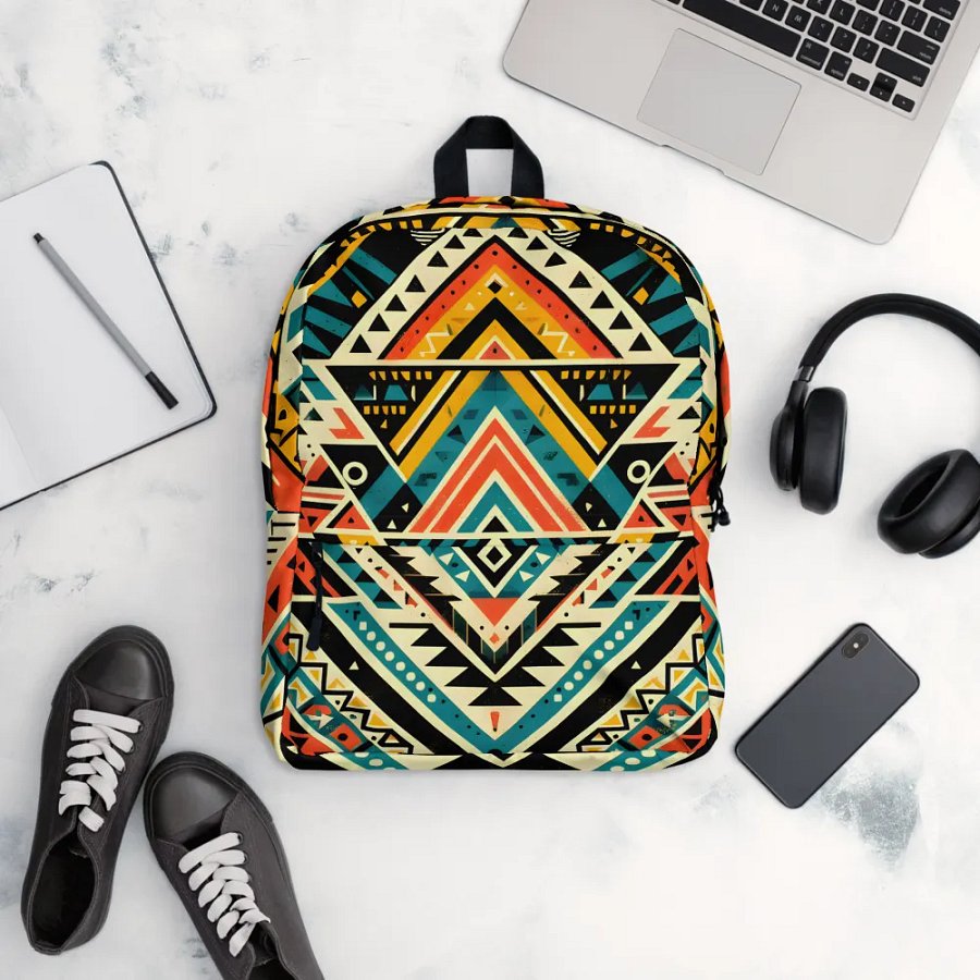 Premium Bold Aztec design Backpack product image (10)