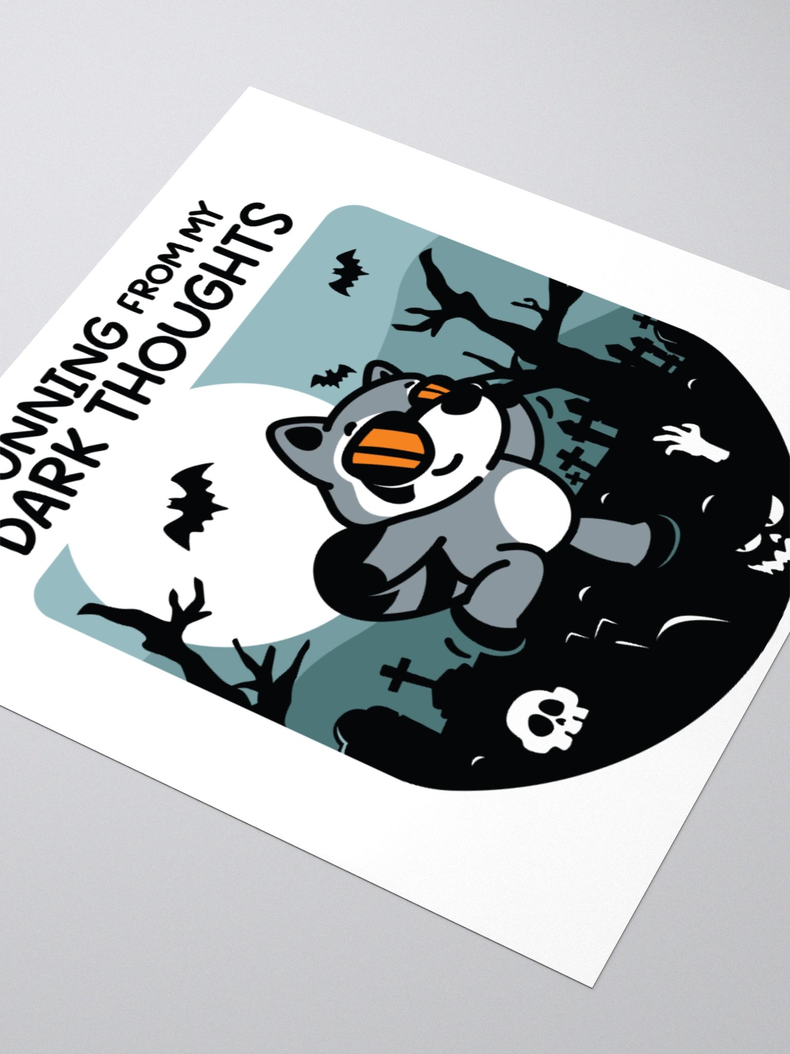 Running From My Dark Thoughts Sticker product image (7)