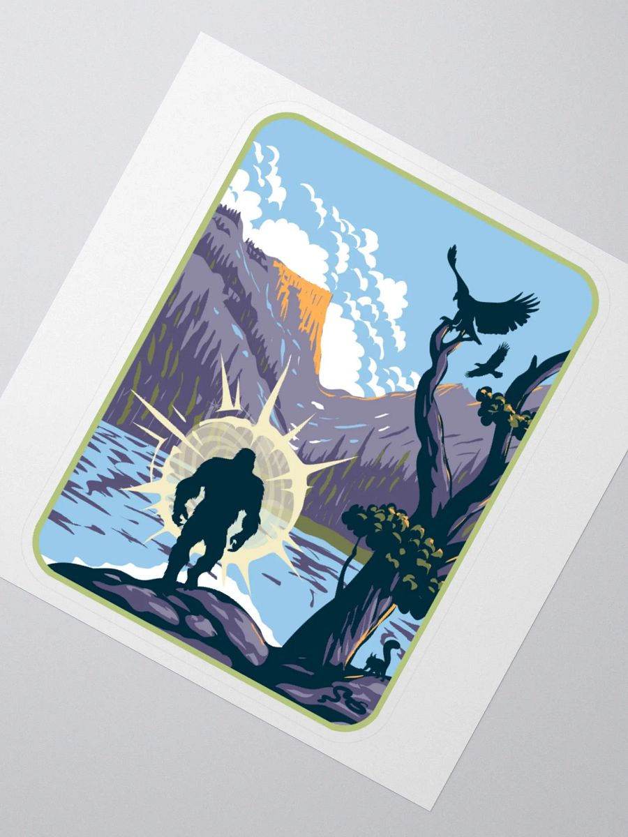 Bigfoot Lake Kiss Cut Stickers product image (1)