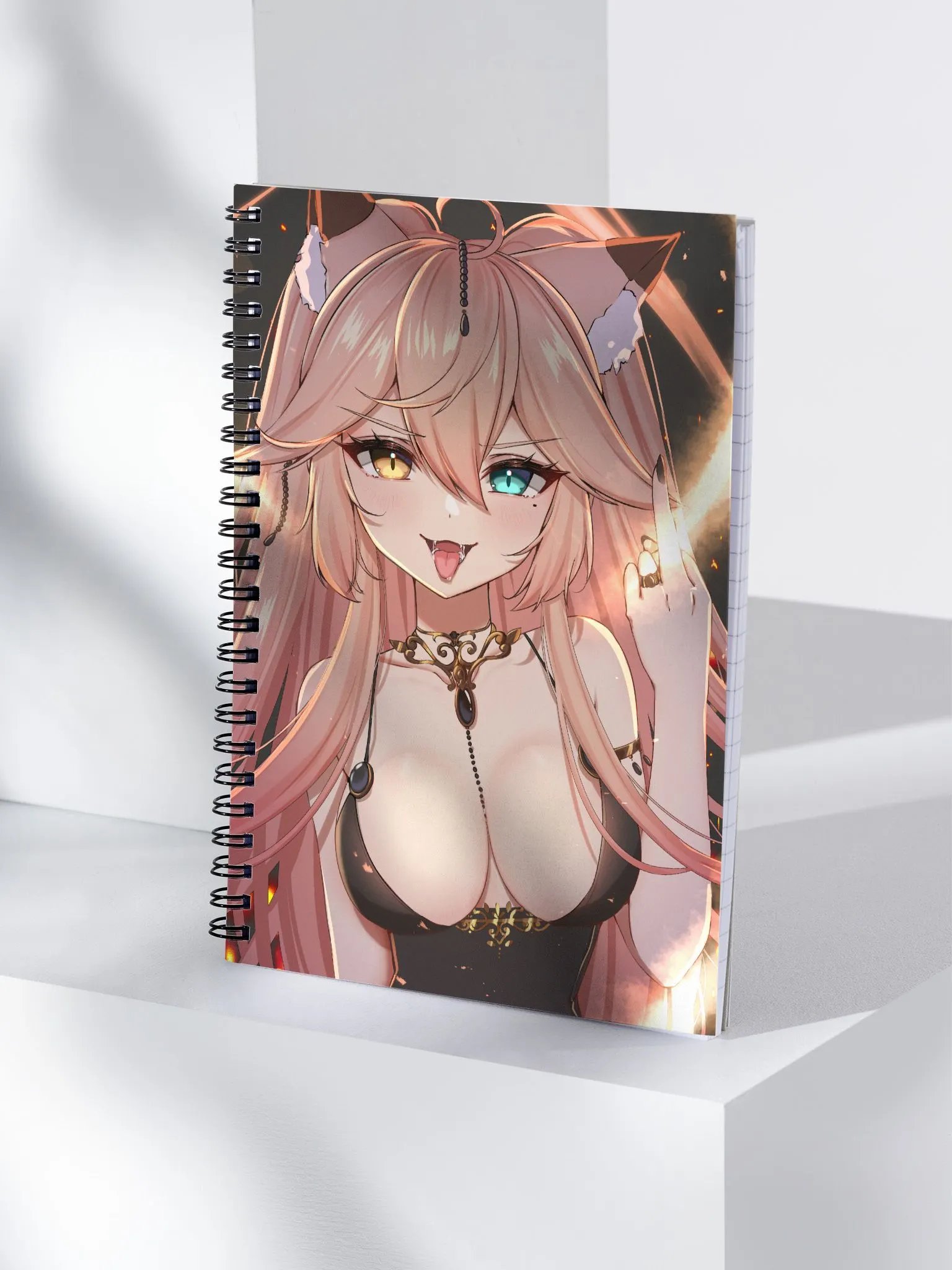 Chaotic Peach Spiral Notebook product image (4)