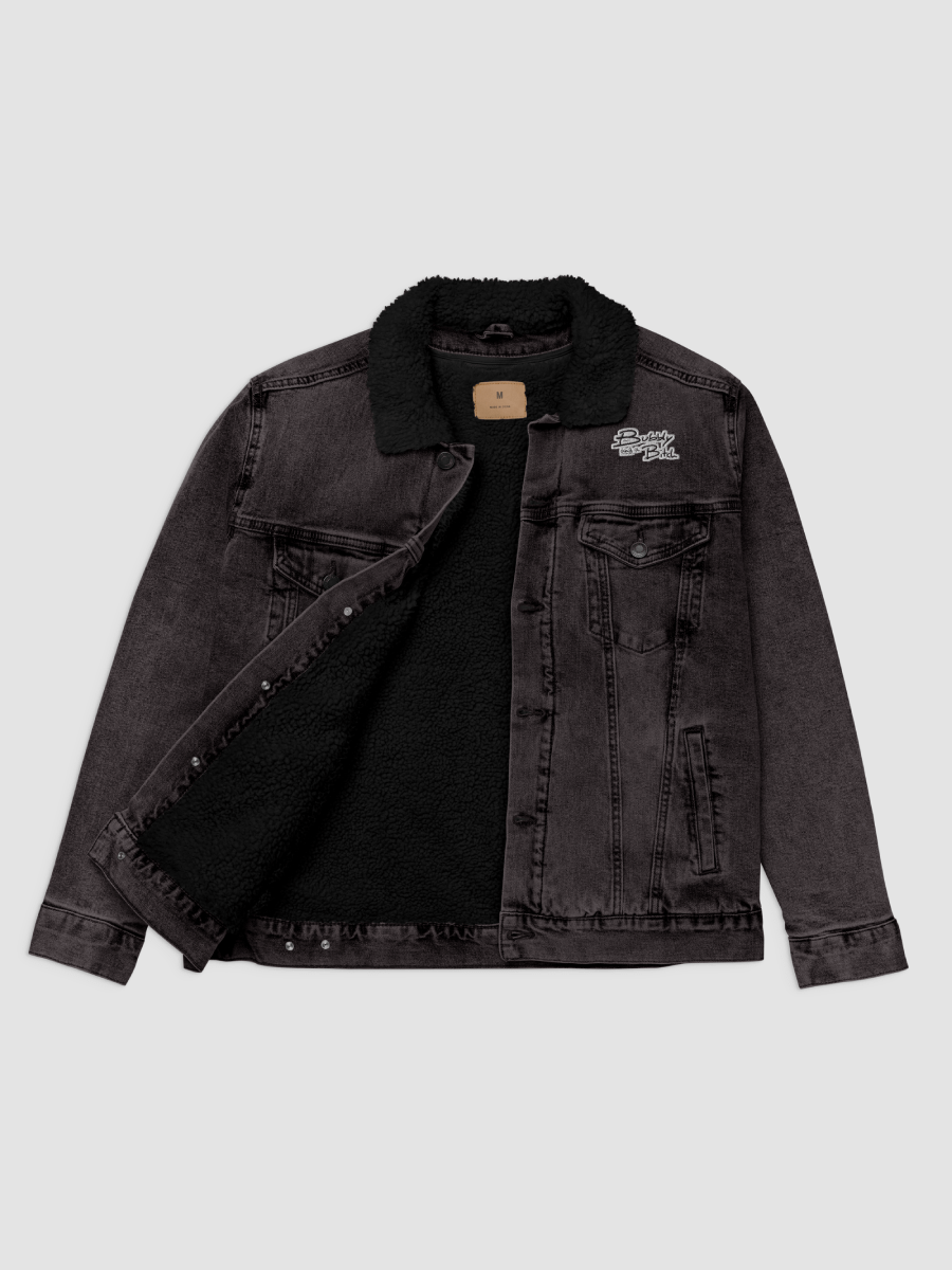 Bubbly and a B*tch Unisex Sherpa Denim Jacket product image (7)
