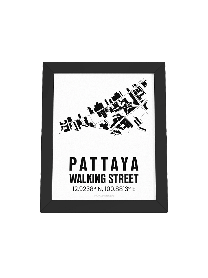 Pattaya Walking Street Map White product image (1)