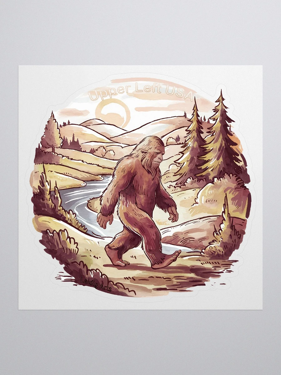 Upper Left USA Sasquatch Vinyl Sticker product image (1)