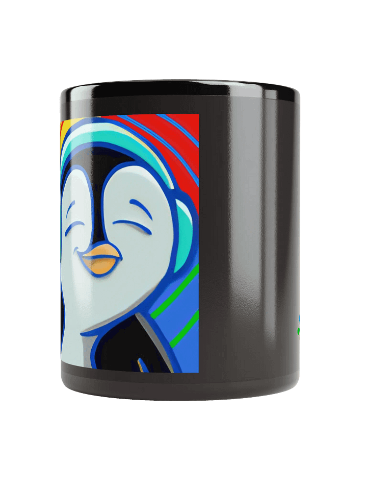 Penguin Groove Black Mug product image (3)