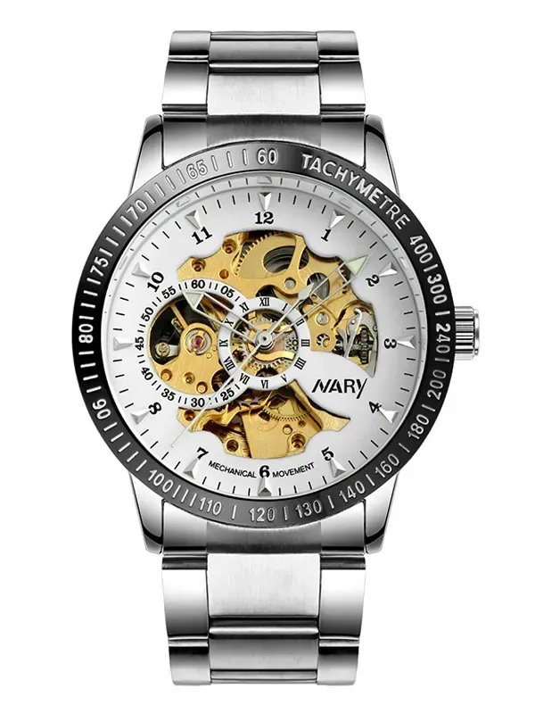 NARY watch manufacturer direct supply watches wholesale 18026 mechanical watches fashionable men brand watches gift list product image (1)