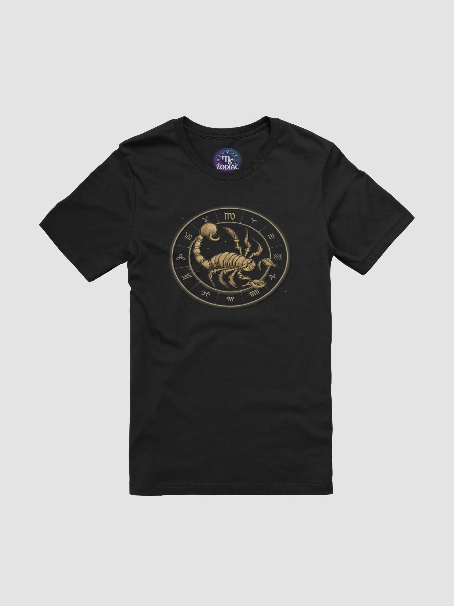 Unisex Scorpio Zodiac Supersoft T-Shirt with Zodiac Wheel Design product image (3)